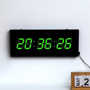 LED Digital <strong>Wall</strong> <strong>Clock</strong> Household Modern Design Adjustable Brightness Desktop <strong>Clock</strong> for Kitchen Office Classroom School <strong>Bathroom</strong> - Product Image 4