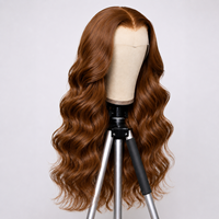 Perruque Lace Front Brun Chocolat Cheveux Humains Densité 180% 13x4 Body Wave Perruque Lace Front Cheveux Humains HD Transparente Sans Colle