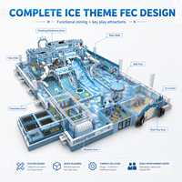 Équipement de terrain de jeux intérieur sur le thème du château de glace personnalisé Lejian modèle 0204 pour centre de divertissement familial, toboggan, piscine à balles, jeux souples