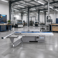 Scie à panneaux horizontale à table coulissante, machine à scier le bois à levage électrique avec moteur haute précision 220V/380V