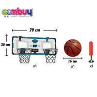Tableau de score de basket-ball pliable à double lancer avec lumière