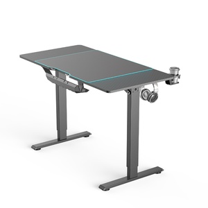 Bureau de jeu en forme de L électrique ergonomique et réglable pour ordinateur, noir, prix usine 2022 - Product Image 4