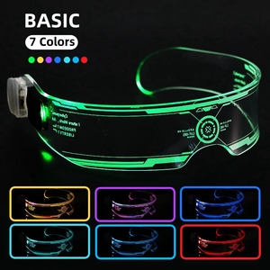 Safender Cyberpunk แว่นตาเรืองแสง LED เทศกาลสร้างสรรค์อุปกรณ์สำหรับงานเลี้ยง