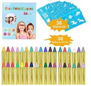 Haute qualité Non toxique 16 couleurs visage <span class=keywords><strong>peinture</strong></span> Crayons sécurité <span class=keywords><strong>peinture</strong></span> bâtons <span class=keywords><strong>crayon</strong></span> pour Halloween pour enfants bricolage - Product Image 2