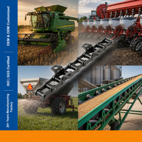 Cadena Agrícola de Acero Tipo S S62A2K1 Tratada al Vacío y por Calor para Cargador de Tractor, Placas Reforzadas, Alta Capacidad de Elevación