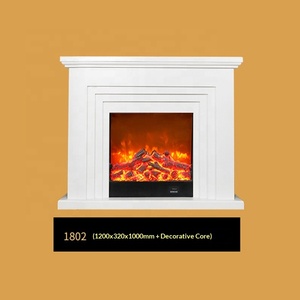 Conjunto de <span class=keywords><strong>Chimenea</strong></span> de Estilo Artístico con Llama Simulada Decorativa para Sala de Estar y Comedor - Product Image 6