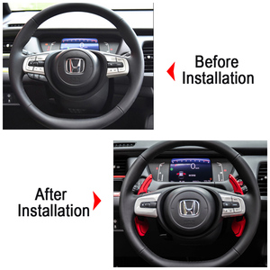 สำหรับ <span class=keywords><strong>Honda</strong></span> E <span class=keywords><strong>2020</strong></span> Fit MK4 <span class=keywords><strong>Jazz</strong></span> 2021 City Civic Sport รถยนต์ พวงมาลัย คันเกียร์แบบแป้นเหยียบ ตัวต่อเกียร์ DSG สติ๊กเกอร์ อุปกรณ์ตกแต่งรถยนต์ - Product Image 3