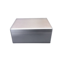 Boîtier de contrôle en alliage d'aluminium anodisé 6063, mini-boîtier PC, boîtiers d'instruments électroniques IP54, corps divisé, fourni par l'usine
