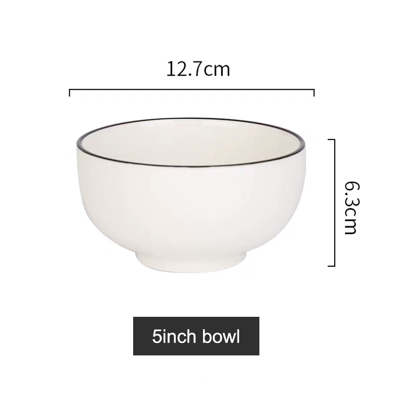 Blanco del cuenco de 5 pulgadas