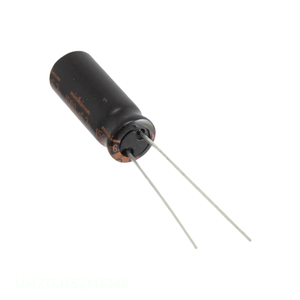 Distribuidor Autorizado: Condensador de Orificio Pasante Radial UHZ0J152MPM6 de 1500 uF, 20%, 6.3V, Alúmenes, 1500UF - Product Image 1