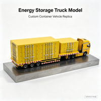 Modèle de camion de stockage d'énergie jaune personnalisé