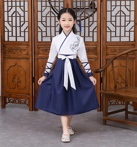 Ecowalson女孩男孩汉服服装舞台婴儿服装传统中国服装角色扮演儿童古装儿童前庭 - Product Image 3