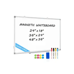 Factory Wholesale Custom Size Aluminum Frame Dry Erase Board Hanging Magnetic Whiteboard For Classroom And School