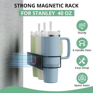 손잡이가있는 마그네틱 스탠리 컵 홀더 텀블러 뚜껑 주최자 물병 주최자 - Product Image 2