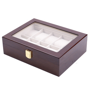 Scatola Regalo per Orologi di Lusso in Legno Laccato Lucido Marrone con Logo Personalizzato e Morbida Fodera in Velluto per Orologi di Prestigio - Product Image 6