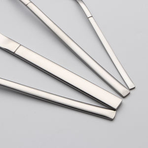 סט סכו "ם באיכות גבוהה סט סכו" ם ידית מרובע ידידותי לסביבה מראה קפור עבור חתונות מסעדות - Product Image 5