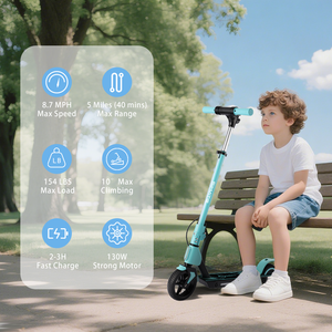 Trottinette Électrique Enfant 130W Nouveauté 2026 avec Poignée Réglable et Système de Freinage Double - Product Image 6