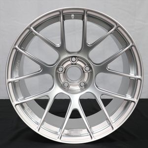 Rines de Carreras de Aleación de Aluminio Forjado Plateado de Alto Brillo, Totalmente Personalizables para BMW, <span class=keywords><strong>Mercedes</strong></span>, Tesla, Audi, Toyota, Honda - Product Image 3