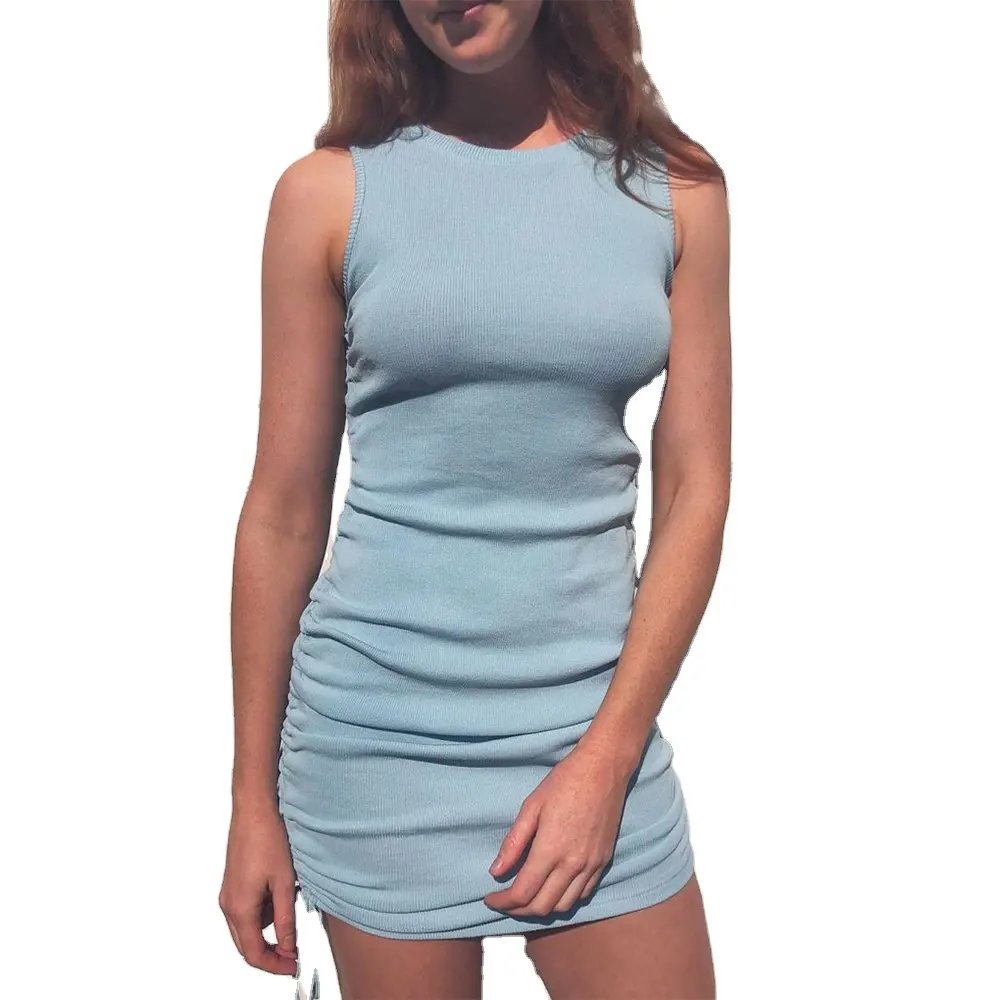 2023 Wholesale European Clothes Slim Dress Women's clothing mini dress casual summer short sexy