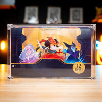 Boîte de rangement acrylique Premium Clear Lorcana Booster Box avec aimants N52, résistance aux UV, étui acrylique Lorcana Trove
