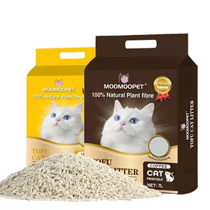 Bulk Cat Litter Wholesale Cat Litter Food Grade Plant Tofu Residue Made Biodegradable Strong Clumping Flushable Tofu Cat Litter