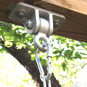 Gancho oscilante de aluminio con capacidad de carga de 220 libras, soporte colgante para columpios de exterior, uso doméstico - Product Image 1