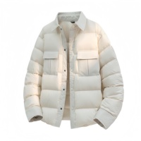 Doudoune Homme Personnalisable avec Logo, Coupe-Vent et Isolante, Col Montant, Design Bulle, Style Hip-Hop