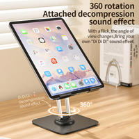 Nuevo Soporte Giratorio 360 Grados para Teléfono de Escritorio 2026, Soporte Ajustable en Múltiples Alturas, Estable para Tablet, Antideslizante, de ABS