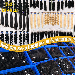 처리되지 않은 613 인모 직조 번들, 뼈 스트레이트 100% 헤어 익스텐션, 613 스트레이트 금발 헤어 번들 - Product Image 5