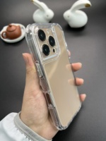 Étui antichoc 2 en 1 couleur translucide avec logo personnalisé pour téléphone portable Samsung M15/M55
