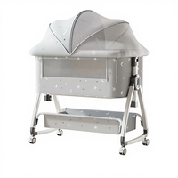 Ensemble de chambre d'enfant pour nouveau-né |   Lit bébé + poussette + trotteur tout-en-un, ensemble de meubles pour nourrissons