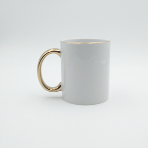 Mug en céramique à sublimation Topjlh avec logo personnalisé, bord doré, 11 oz, impression photo vibrante pour la marque de <span class=keywords><strong>café</strong></span>, les magasins de détail, les cadeaux promotionnels - Product Image 5