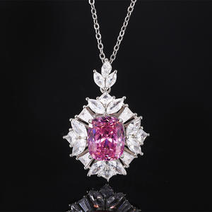 Anillos de Boda de Alta Calidad Ecológicos con Circonita Cúbica Rosa de 10*12MM en Forma de Nido de Pájaro, Juego de Joyería para Eventos Nupciales - Product Image 4