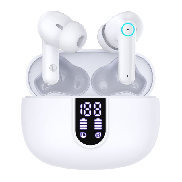 Factory Private Mold ANC TWS Earbuds 5.4 Wireless Headphones LED Battery Display