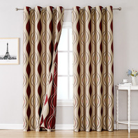 Rideaux occultants de luxe en jacquard, isolants thermiques, pour salon