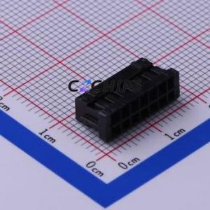HX20012-14Y <b>black</b> Housing (Wire-to-Board / Wire-to-Wire) P=2mm Connector 2x7P 2mm 2mm 2 - Product Image 1
