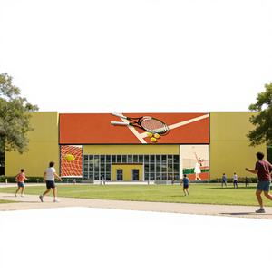 Easy Installation Space <b>Frame</b> Steel Structure <b>for</b> Tennis Stadium Schools Column-free Design 50-Year Lifespan Galvanized Steel - Product Image 1