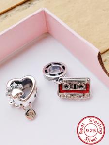 HaYa Dijes Unisex de Plata de Ley 925 con Certificación GDTC, de Moda, para Pulseras de Dijes, Fornituras de Cierre al por Mayor, Aniversario de Bodas - Product Image 2