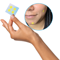 Patch anti-acné hydrocolloïde invisible en forme de papillon pour l'élimination des boutons
