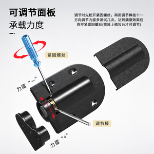 Concealed Hydraulic Soft Close Hinge Full Mortise Black White Heavy Duty For Jewelry Box Minimalist Design - Product Image 5