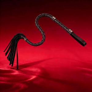 Látigo BDSM de Cuero Negro Estilo Serpiente, Juguete para Adultos para Parejas, Estimulación y Coqueteo - Product Image 2