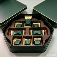 Plateau intérieur rond thermoformé multi-matériaux de qualité alimentaire, écologique et personnalisé, pour boîte cadeau de gâteau - Vente en gros