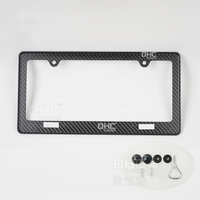 Marco Estándar Americano para Matrícula de Fibra de Carbono, Soporte para Placa de Matrícula de Automóvil