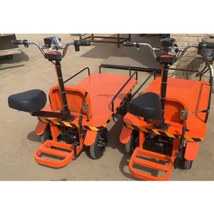 헤비 듀티 운송 전동 카트 4 륜 배터리 구동 전기 플랫 다기능 카트 - Product Image 1