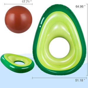 Juegos Inflables para Fiestas de Playa de Verano para Adultos, Flotador de Aguacate de PVC con Pelota para Nadar y Divertirse - Product Image 2