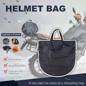 Sac pour <span class=keywords><strong>casque</strong></span> de moto, sac à cordon en nylon noir durable pour la conduite à vélo, la moto, le sport, la gym, l'entraînement, la randonnée, les voyages - Product Image 6