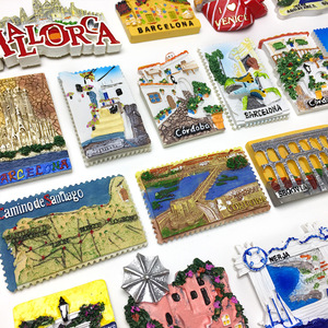 Venta al por mayor de fábrica, suministro transfronterizo, imanes magnéticos para nevera de todo el país, decorativos pintados en tres dimensiones - Product Image 3