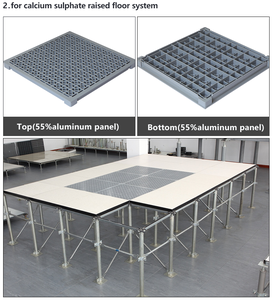 Tấm Lưu lượng không khí 22% 70% thép bền đục sàn nâng trung tâm dữ liệu hiện đại phòng máy chủ tò<span class=keywords><strong>a</strong></span> nhà văn phòng - Product Image 3
