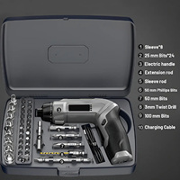 Kit de tournevis électrique sans fil, ensemble de tournevis rechargeables avec embouts, douilles, rallonge, outil de réparation portable