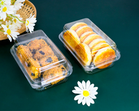 Boîte d'emballage pour cheesecake en plastique PET de qualité alimentaire jetable, transparente, sans BPA, forme unique, conteneur pour cupcakes, stockage alimentaire, exposition